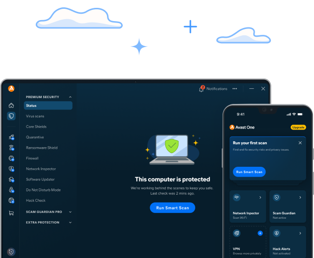 Интерфейс Avast One